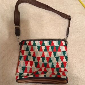 Montana West Red and Green Crossbody Bag